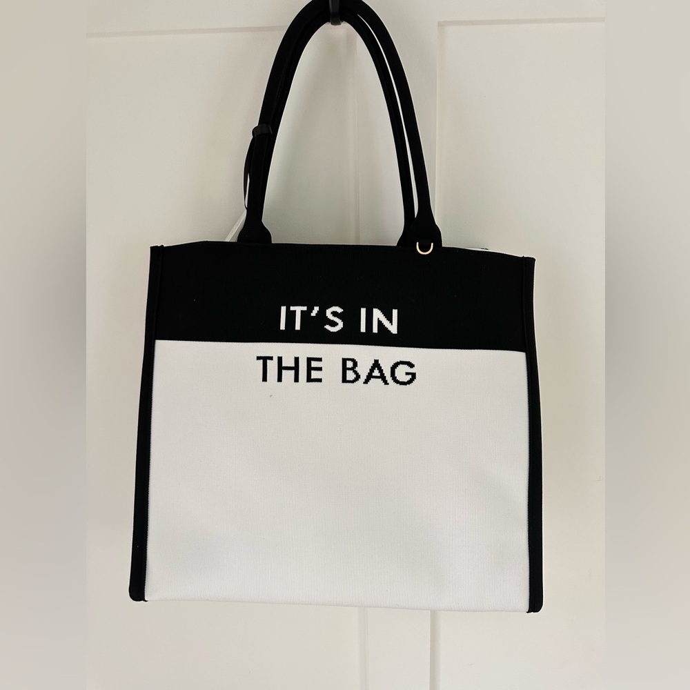 Kate Spade color block knit tote bag